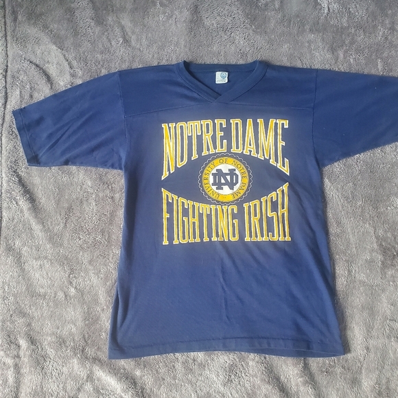 Vintage 1980s UNIVERSTY NORTE DAME FIGHTING IRISH T-Shirt , M, Football 1980s - Picture 11 of 12